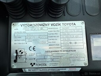 Vysokozdvižný vozík Toyota 2.0 LPG - 10