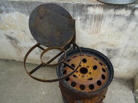 Grilovací přenosné ohniště z disků - 10