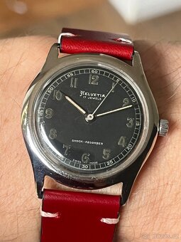 Svycarske hodinky Helvetia / vojensky styl - 10