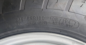 Nové plechové disky 7Jx16 5x108 ET46 Michelin 215/65 R16C - 10