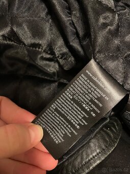 Calvin Klein Jeans – černá KOŽENÁ biker bunda z jehněčí kůže - 10
