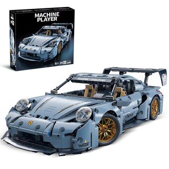 Stavebnice modrá Porsche 911 kompatibilní s LEGO - 10