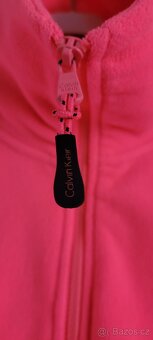 Dámská neon růžová mikina Calvin Klein vel. L - 10