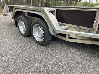 ✅Masivní XL Příves 3500 kg, 155x420 cm, nová STK ✅ - 10