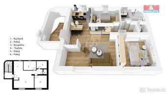 Pronájem bytu 3+kk, 64 m², Dolní Dobrouč - 10