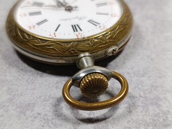 Velké dvouplášťové kapesní hodinky Régulatéur, 67mm, 192g - 10