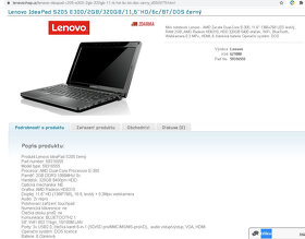 Prodam nebo vymenim Lenovo S205-E300 11,6" - 10