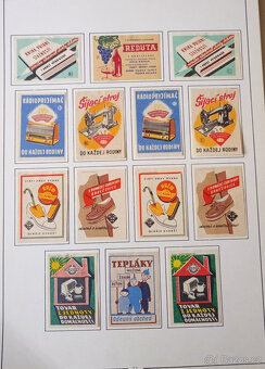 Historické zápalkové nálepky ze Slovenska 1945-58 - 10