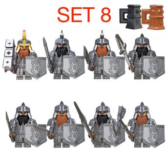 Figúrky pán prsteňov 1 (8ks) typ lego, nové - 10