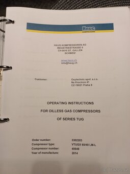 Kompresor Haug VTUGX 60/40 - bezolejový - 10
