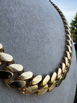 Zlaty řetěz PANCÍŘ - CUBAN CHAIN 51.4g 585 14k - 13mm - 10
