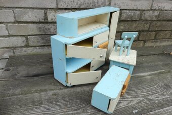 Dřevěný nábytek pro panenky, kuchyňka, kredenc - 10