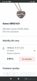 Krásný nový náhrdelník originál GUESS - 10