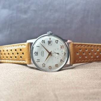Československé Mechanické Retro Vintage hodinky PRIM Datumat - 10