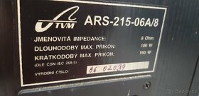 Prodám boxy tvm 100w.8 ohm. - 10