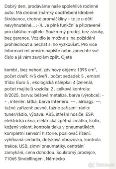 Octavia III combi 1.4 TSI multifunkce tažné výhřev sedacek - 10