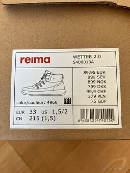 Nové nepromokavé boty Reima Wetter 2.0 vel. 33 - 10