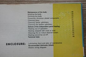 Tatra 603/1 - Driver's Manual 2nd issue 1961 - 10