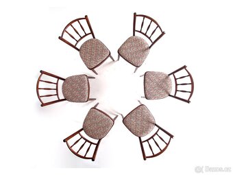 Jídelní židle TATRA , nové čalounění, 6 kusů. - 10