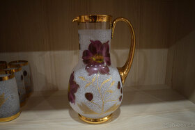 Skleněný servis - skleničky, mísa, džbán, cukřenka - 10