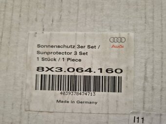 sluneční clony Audi A1 3 dvéřové od 2010 8X3064160 - 10