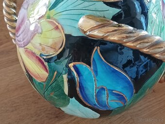 FAJÁNS VÁZA S MÍSOU HÉLÉNE UGO VALLAURIS PROVENCE FRANCE - 10