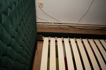 Postel 90x200 cm AZURRO VELVET zelena (bez matrace) - 10