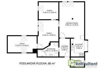 Prodej bytu 4+kk 86 m2, Hradec nad Svitavou, ev.č. 00813 - 10