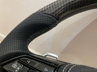 AUDI VOLANT KARBONOVY s AIRBAGOM A6 A7 C8 Q8 S8 SQ8 E-TRON - 10