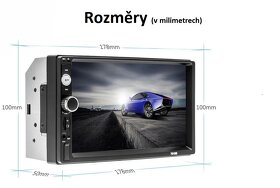 2 DIN rádio 7"; český návod, NOVÉ, ZÁRUKA, autorádio - 10