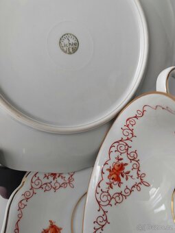 Elegantní porcelánová čajová sada od Lichte VEB (1949-65) - 10