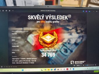 Asus TUF 8 jádro Ryzen 7 7435HS, 16GB, RTX4060 8GB, 15.6" - 10