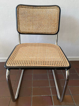 6 x originální konzolová židle THONET S 32 V vídeňská proutě - 10