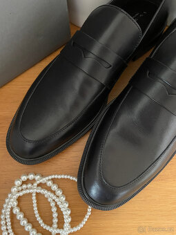 Černé kožené mokasíny loafers Vagabond, vel. 39 - 10