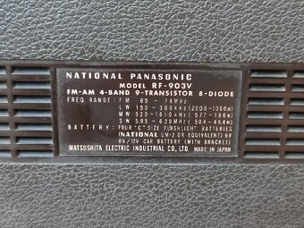 RADIO NATIONAL PANASONIC RF -903V. GT CUSTOM. - 10
