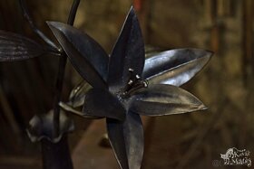 Kovaná květina , kovaná lilie, kovaná růže atd. - 10