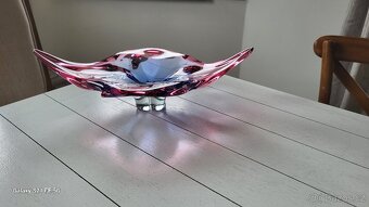 LUXUSNÍ MÍSA HUTNÍ SKLO SBĚRATELSKÁ NÁDHERNÁ - 10