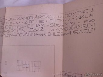 HUBERT GESSNER- Architekt Plány- Pekárna Fr.ODKOLEK Vysočany - 10