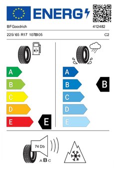 BFGoodrich 225/65/17 - 10