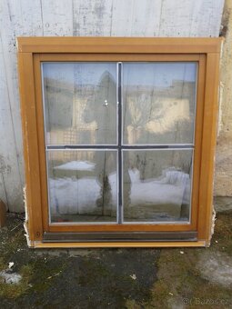 5 kusů - Dřevěné okno 111 x 123 cm - 10