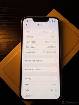 iPhone 13 mini 128 GB Bílý - 10