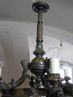 Starožitný lustr draci - 10