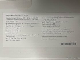 Apple iMac 5K 27", Late 2017, 3.8GHz i5/24GB/2TB, jako nový - 10