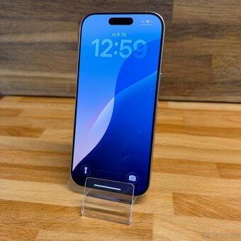 IPhone 16 Pro 128GB, bílý, 100% baterie, eSIM (rok záruka) - 10