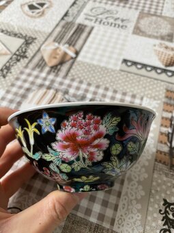 Retro souprava z čínského porcelánu II - motiv květiny - 10