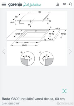 Nová indukce GORENJE GI6433BSCWF-automat.Progr.,5 let záruka - 10