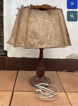 Krásná prvorepubliková stolní lampa svítilna - čti popis - 10