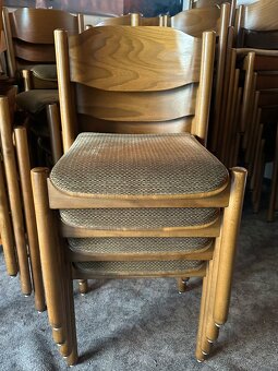 Stohovatelné restaurační židle, rustikální, 21kusů - 10