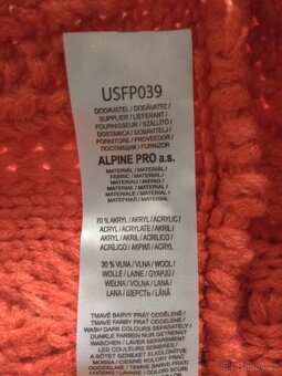 Nové unisex pletené kruhové šály ALPINE PRO - šedá, oranžová - 10