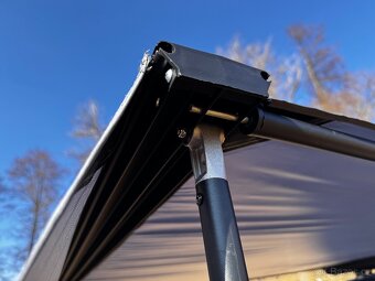 Markýza na auto PROOFF 2,5 x 3 m,rovná + přední clona ZDARMA - 10